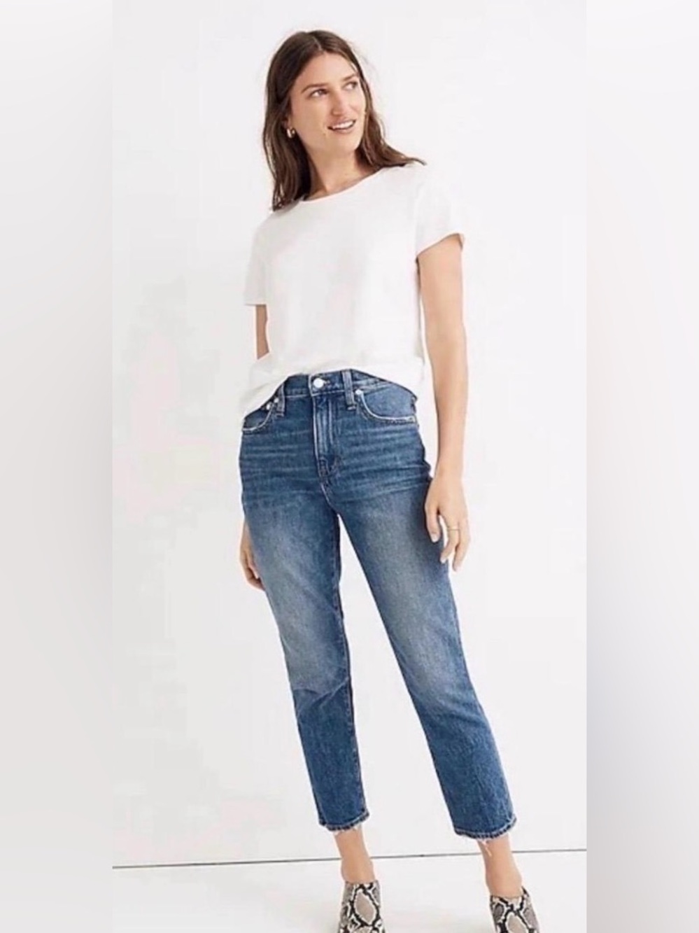 Madewell The High-Rise Slim Crop Boyjean Size 30